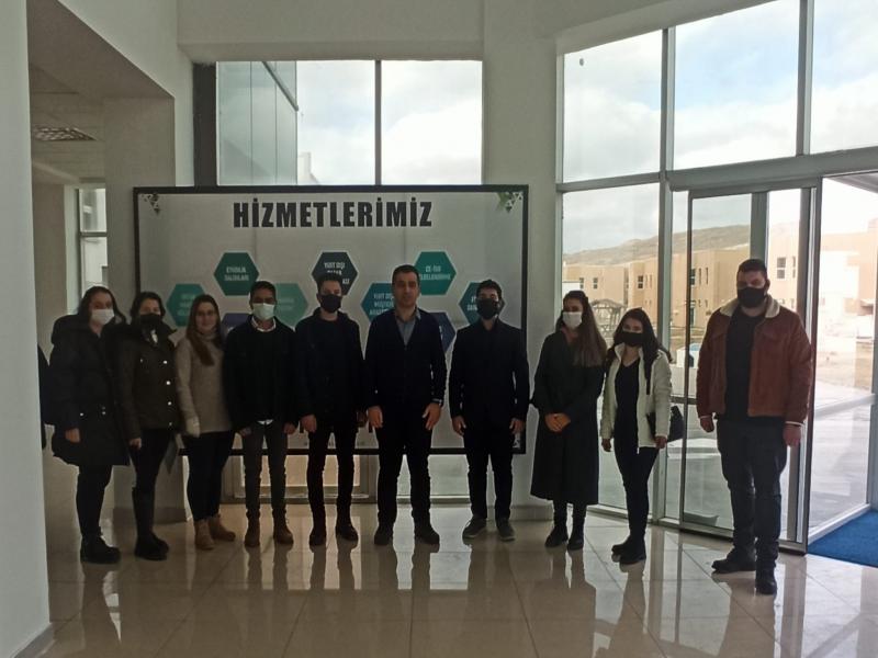 Sivas Cumhuriyet Üniversitesi Uluslararası Ticaret ve Lojistik Kulübü öğrencileri İŞGEM'i ziyaret etti.